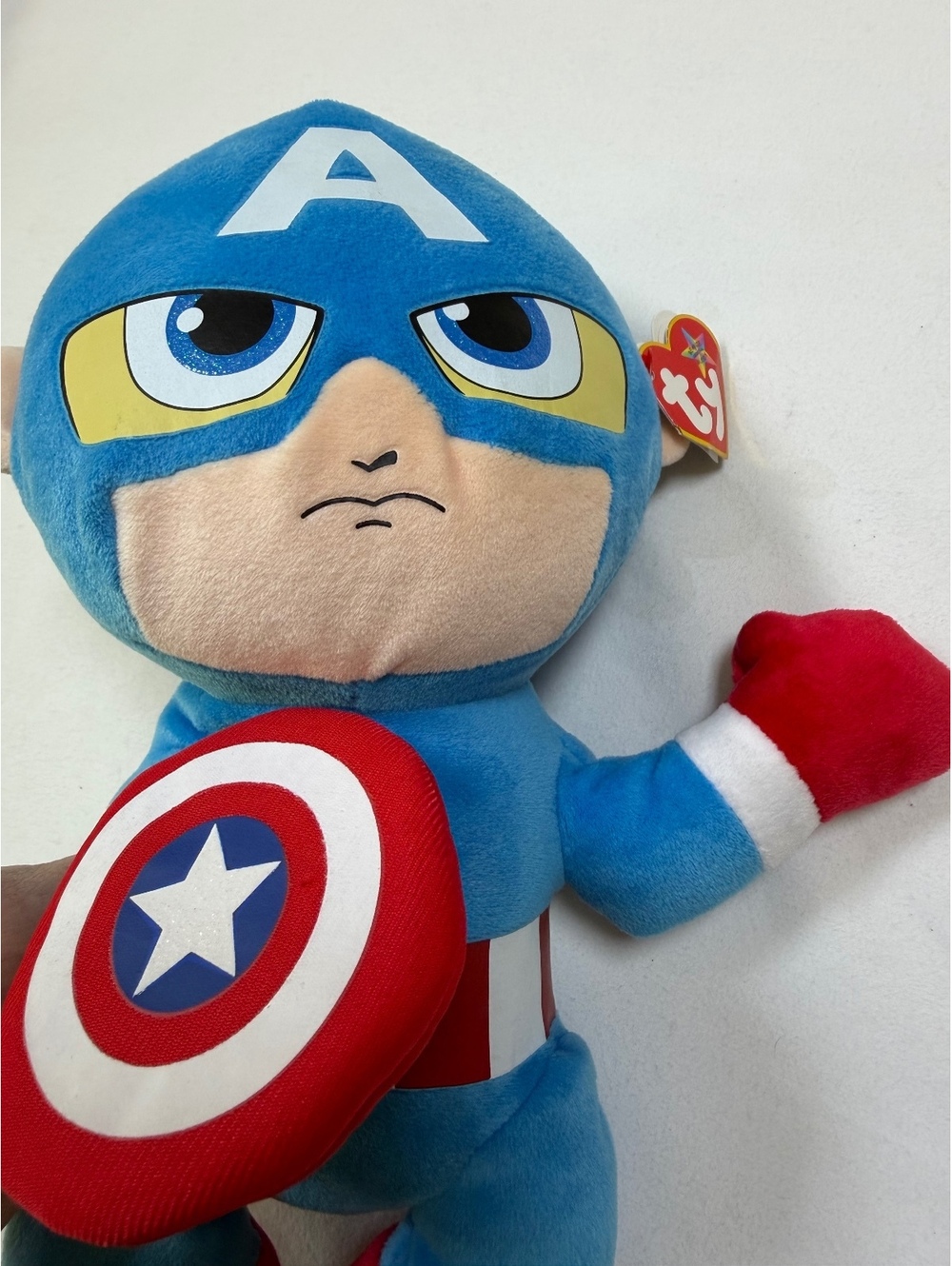 Ty Beanie Buddies Captain America Plush Toy Marvel - Picture 2 of 6